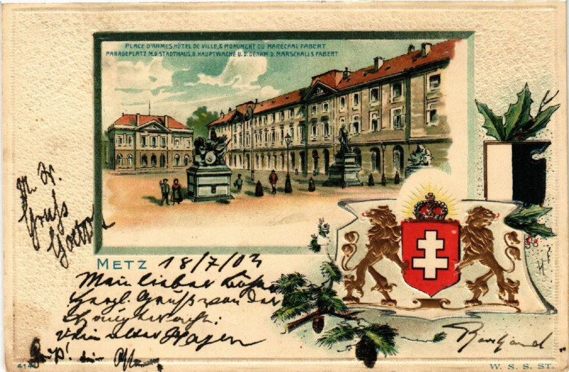 Carte postale ancienne Metz à Metz