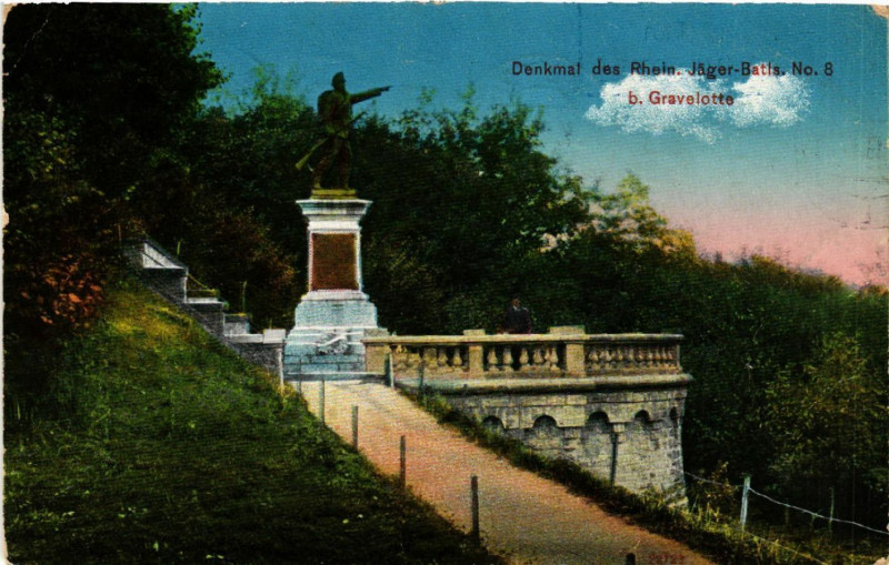 Carte postale ancienne Denkmal des Rhein