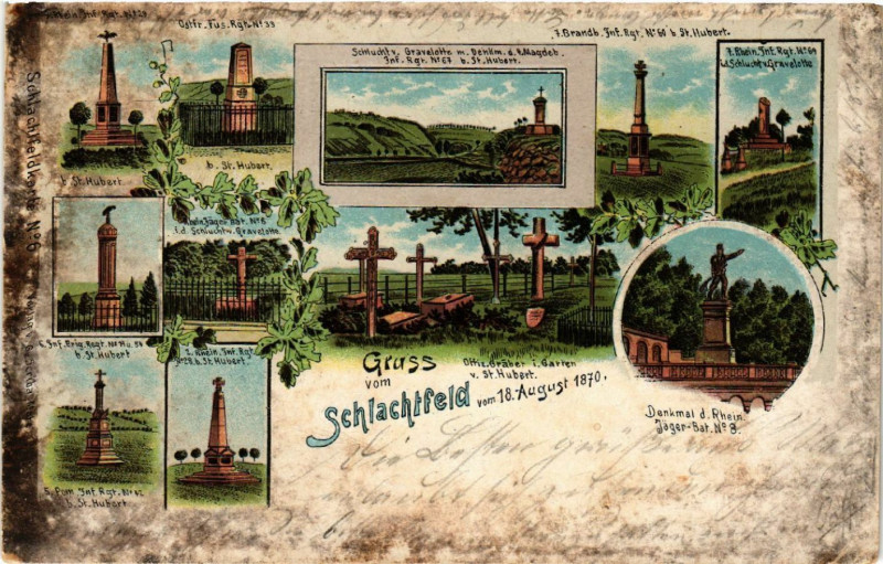 Carte postale ancienne Gruss vom Schlachtfeld