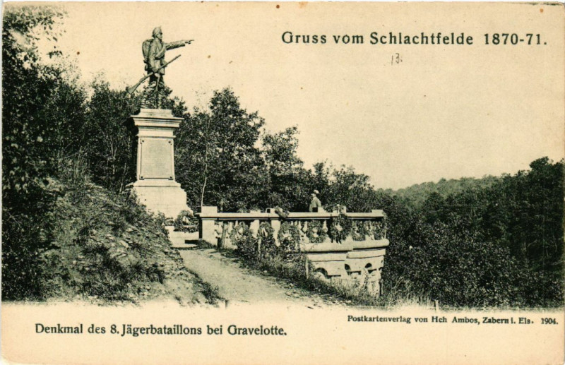 Carte postale ancienne Gruss vom Schlachtfelde