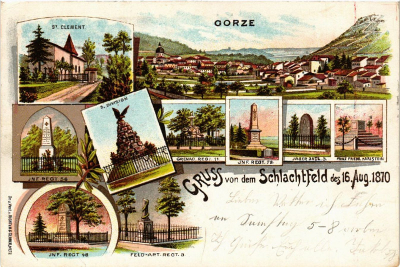 Carte postale ancienne Gruss von dem Schlachfeld