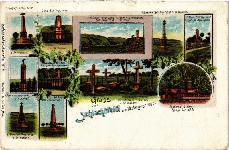 Carte postale ancienne Gruss vom Schlachtfeld