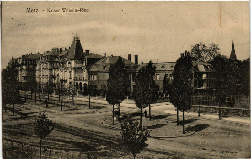 Carte postale ancienne Metz - Kaiser Wilhelm-Ring à Metz
