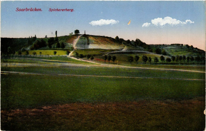 Carte postale ancienne Saarbrucken - Spichererberg