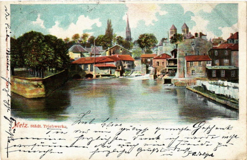 Carte postale ancienne Metz - Stadt. Trickwerke à Metz