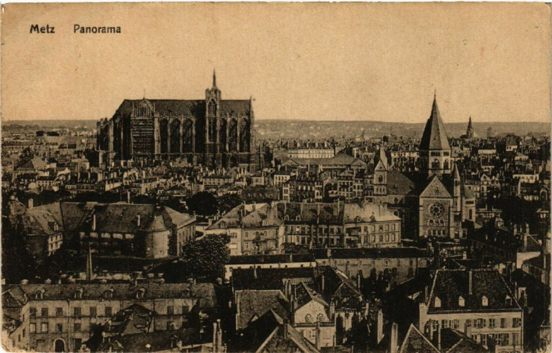 Carte postale ancienne Metz - Panorama à Metz