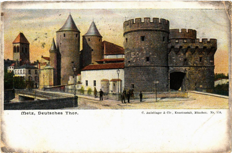 Carte postale ancienne Metz - Deutsches Thor à Metz