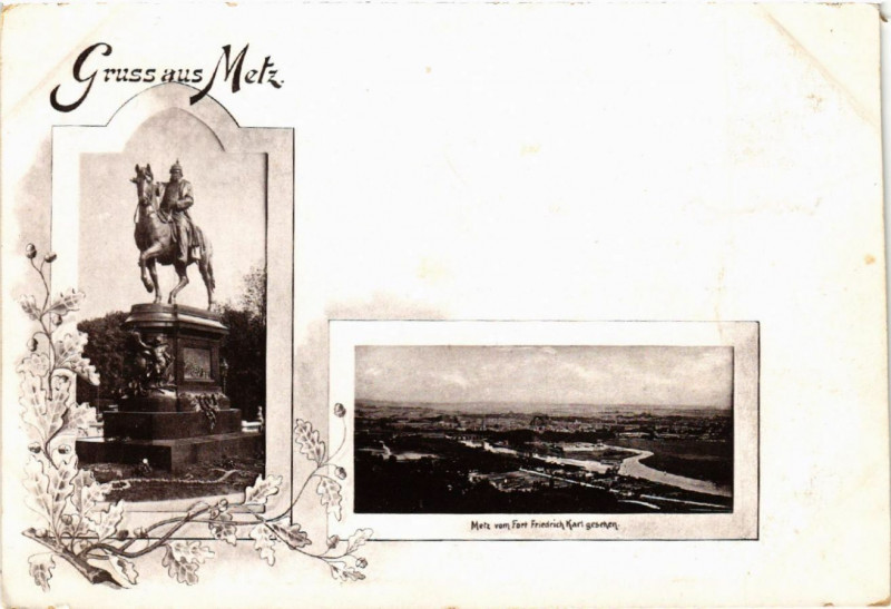 Carte postale ancienne Gruss aus Metz à Metz