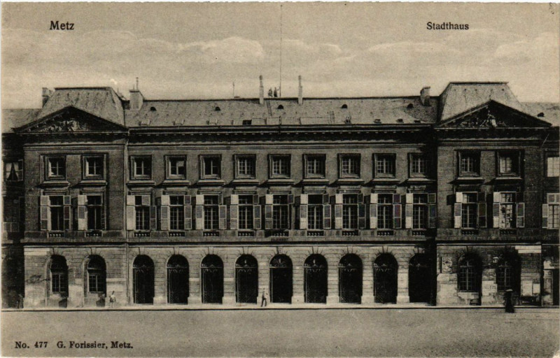 Carte postale ancienne Metz - Stadthaus à Metz