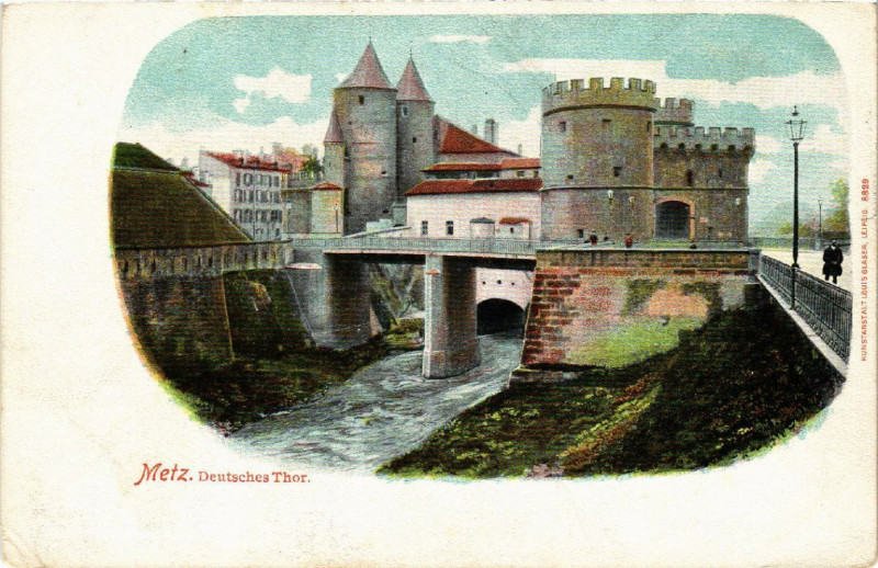 Carte postale ancienne Metz - Deutsches Thor à Metz
