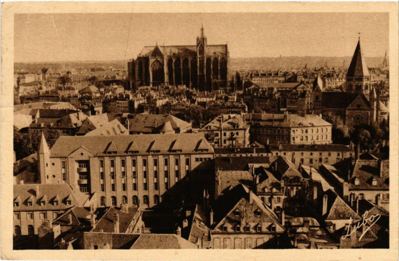 Carte postale ancienne Metz - Panorama à Metz