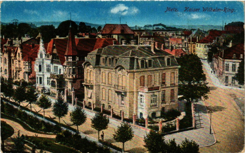 Carte postale ancienne Metz - Kaiser Wilhelm-Ring à Metz