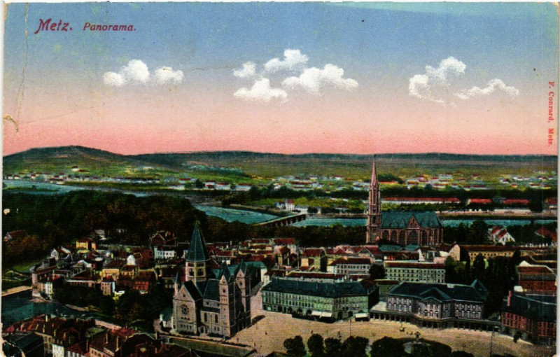 Carte postale ancienne Metz Panorama à Metz