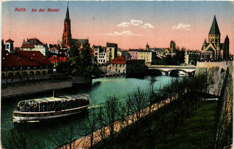 Carte postale ancienne Metz An der Mosel à Metz