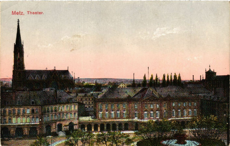 Carte postale ancienne Metz Theater à Metz