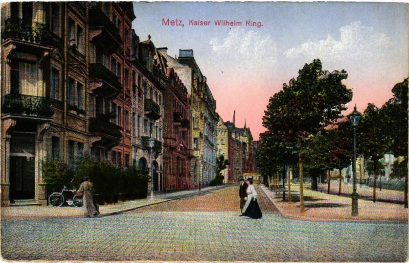 Carte postale ancienne Metz Kaiser Wilhelm-Ring à Metz