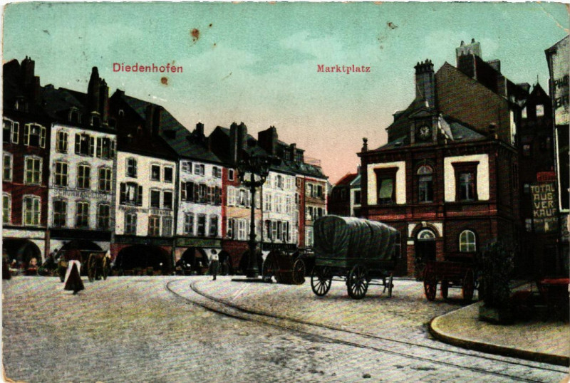 Carte postale ancienne Diedenhofen - Markplatz