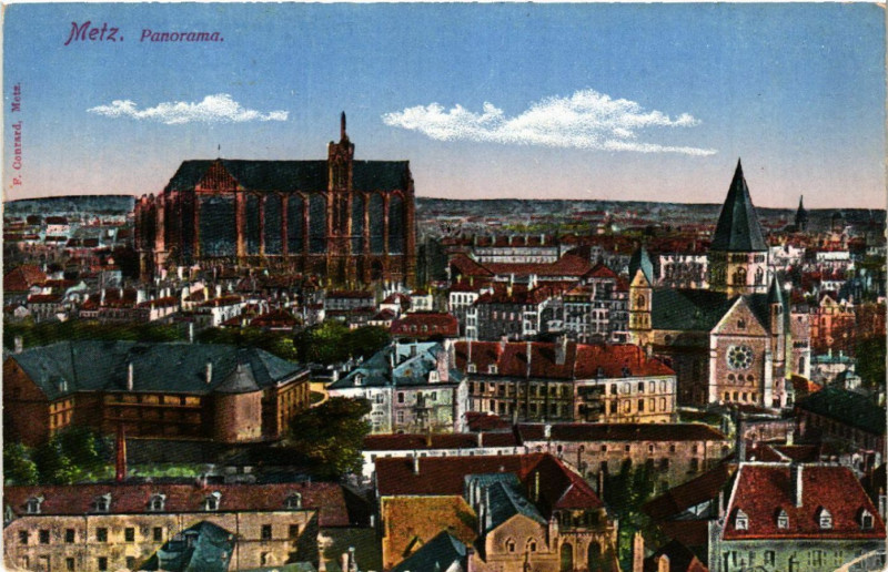 Carte postale ancienne Metz - Panorama à Metz