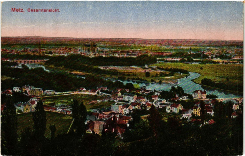 Carte postale ancienne Metz Gesamtansicht à Metz
