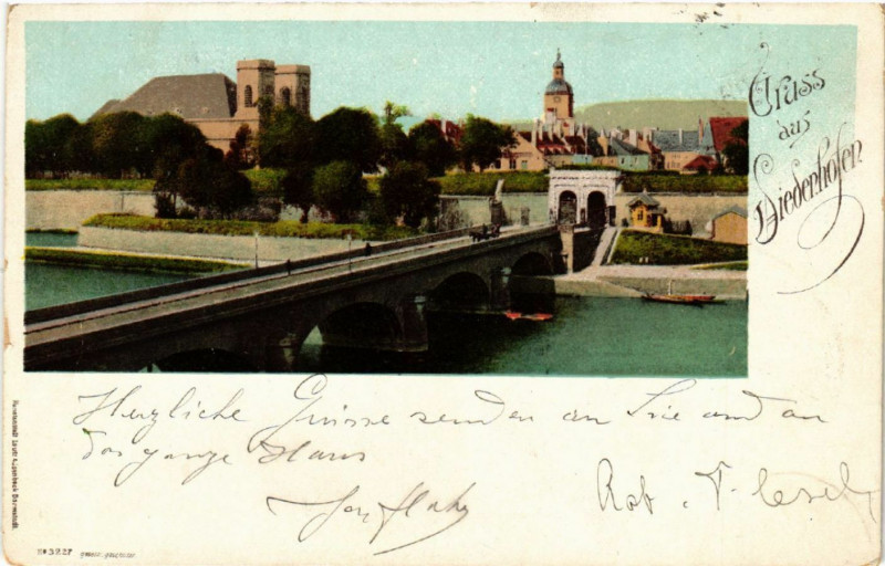 Carte postale ancienne Gruss aus Diedenhofen