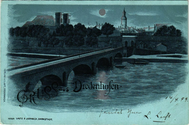 Carte postale ancienne Gruss aus Diedenhofen
