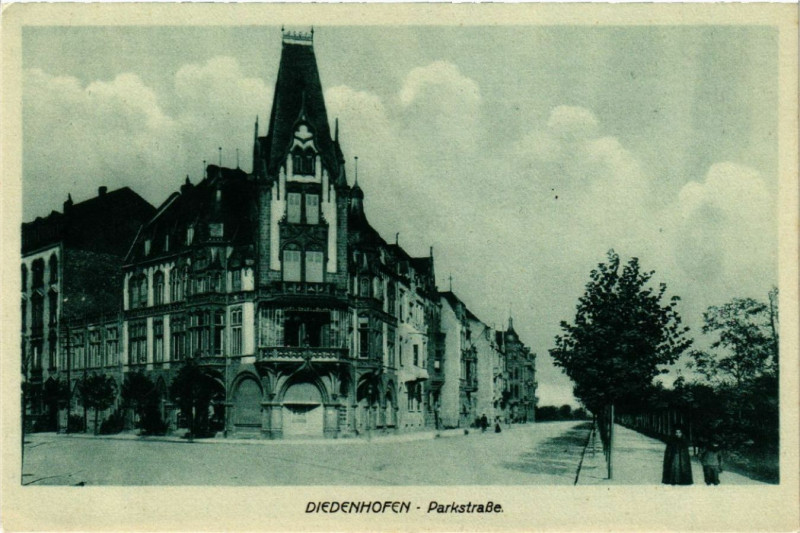 Carte postale ancienne Diedenhofen - Parkstrasse