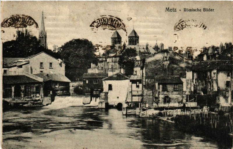 Carte postale ancienne Metz - Romische Bader à Metz