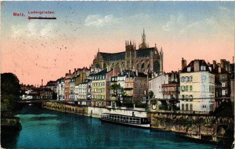 Carte postale ancienne Metz - Ludwigstaden à Metz