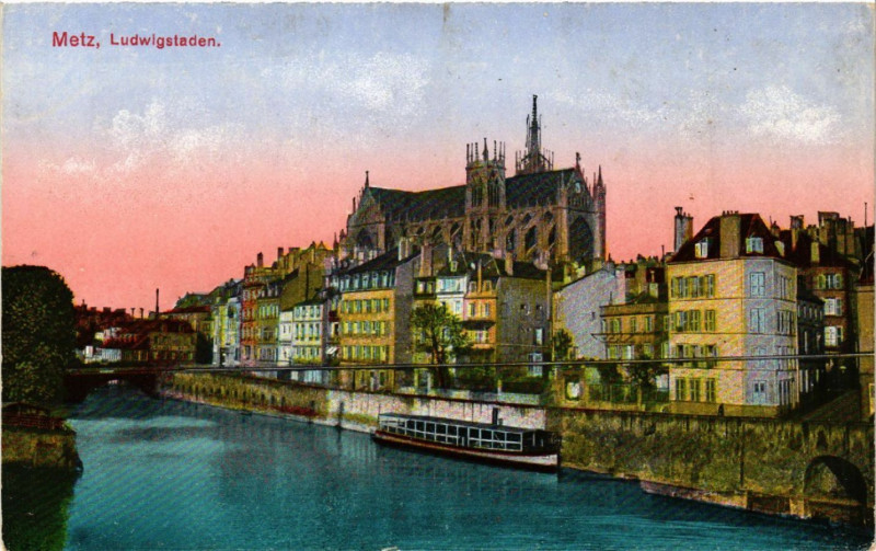 Carte postale ancienne Metz - Ludwigstaden à Metz