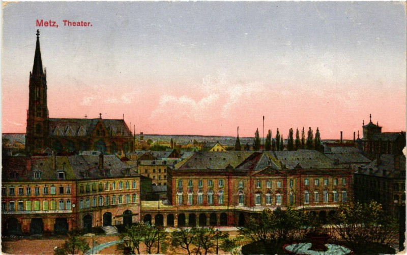 Carte postale ancienne Metz Theater à Metz