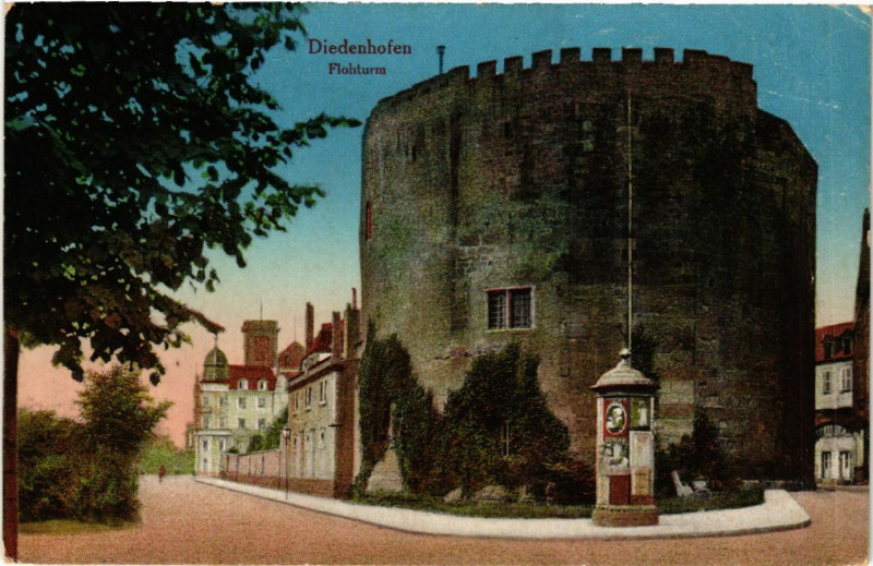 Carte postale ancienne Diedenhofen Flohturm