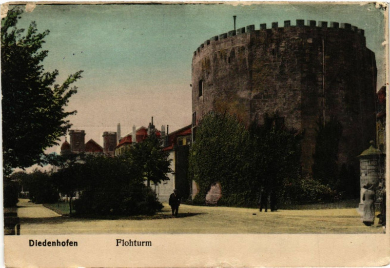 Carte postale ancienne Diedenhofen Flohturm