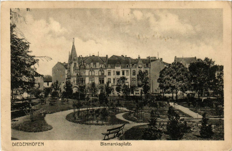 Carte postale ancienne Diedenhofen Bismarckplatz