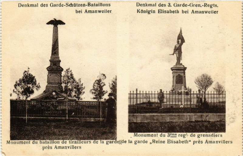 Carte postale ancienne Denkmal des Garde Schutzen Bataillons