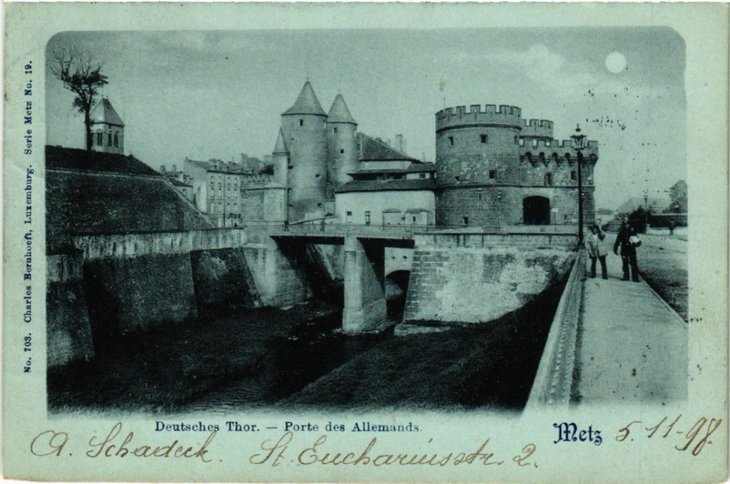 Carte postale ancienne Metz - Deutsches Thor à Metz