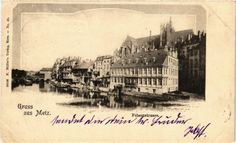 Carte postale ancienne Gruss aus Metz à Metz