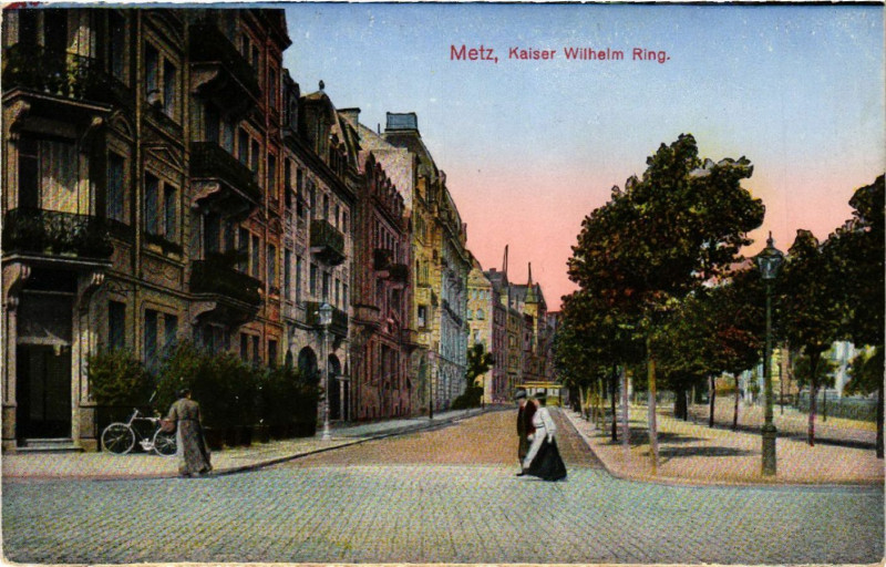Carte postale ancienne Metz - Kaiser Wilhelm Ring à Metz