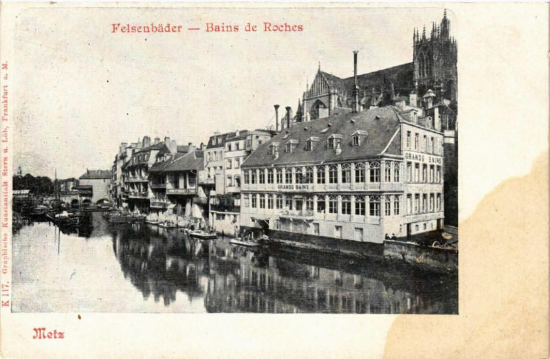 Carte postale ancienne Felsenbader - Bains de Roches