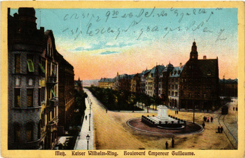 Carte postale ancienne Metz - Kaiser Willhelm Ring à Metz