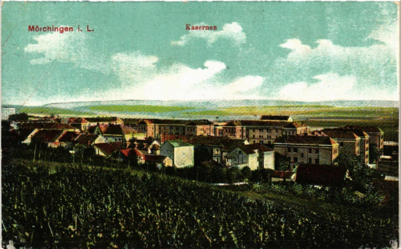 Carte postale ancienne Morchingen i. L. Kasernen