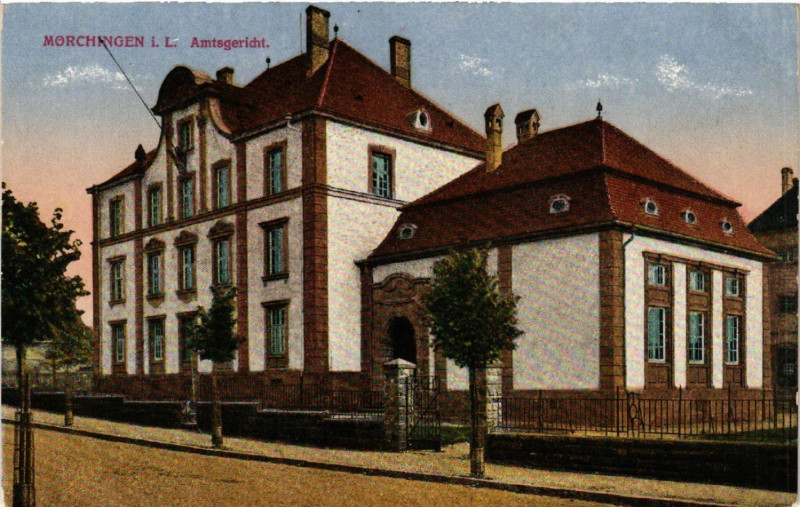 Carte postale ancienne Morchingen i. L. Amtsgericht