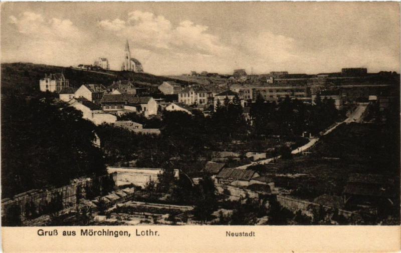 Carte postale ancienne Gruss aus Morchingen Lothr. Neustadt