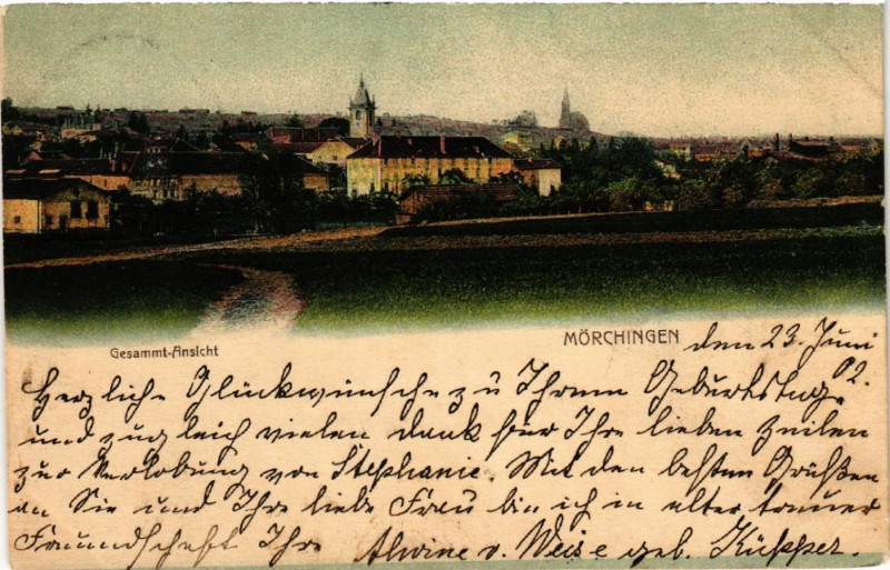 Carte postale ancienne Gesammt-Ansicht Morchingen