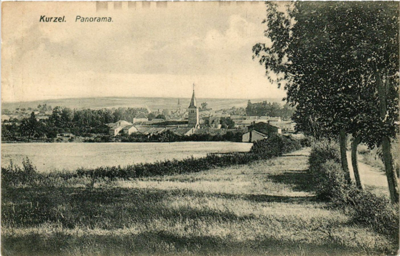 Carte postale ancienne Kurzel. Panorama