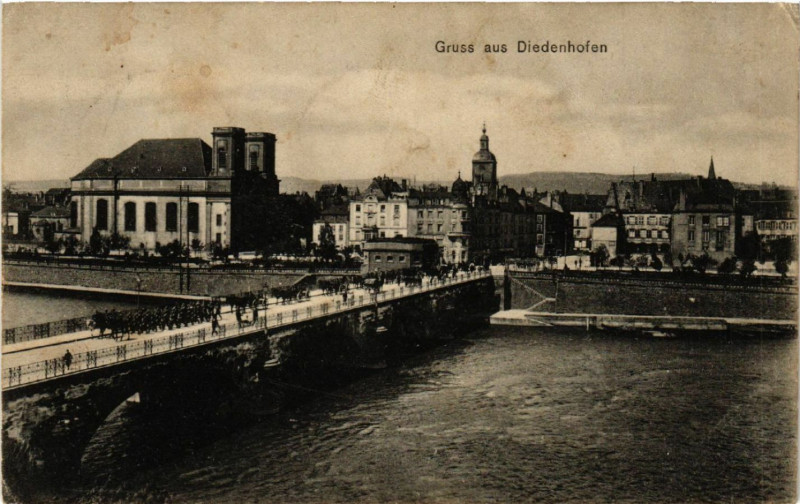 Carte postale ancienne Gruss aus Diedenhofen