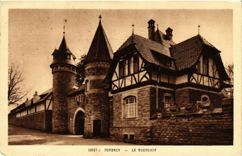 Carte postale ancienne Forbach - Le Bourhof à Forbach