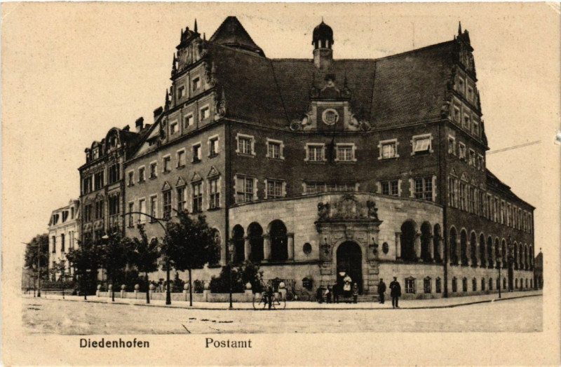 Carte postale ancienne Diedenhofen Postamt