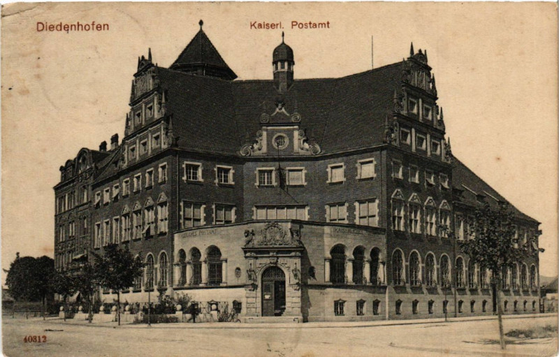 Carte postale ancienne Diedenhofen - Kaiserl.Postamt.