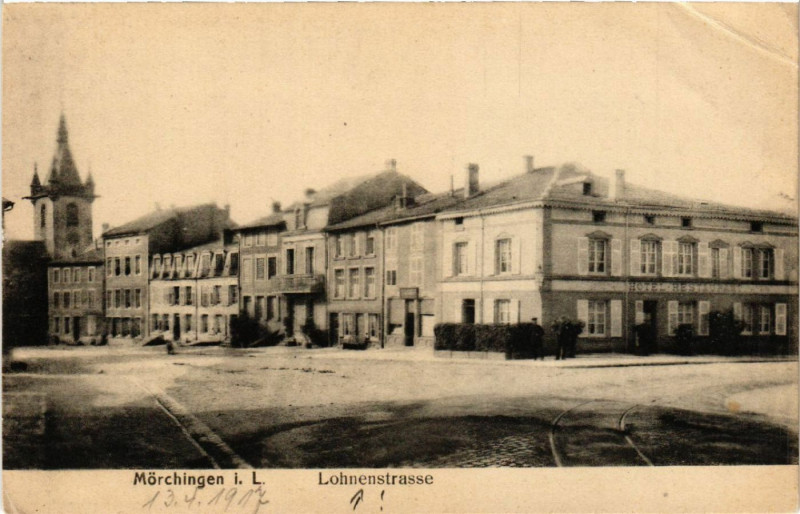Carte postale ancienne Morchingen i. L. Lohnenstrasse