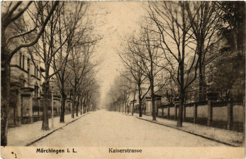 Carte postale ancienne Morchingen i. L. Kaiserstrasse